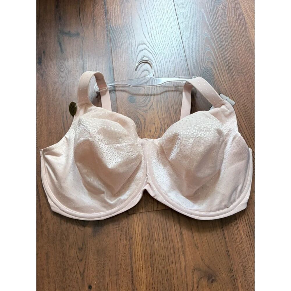 Wacoal Back Appeal Underwire Bra Rose Dust Full Coverage Size 44J